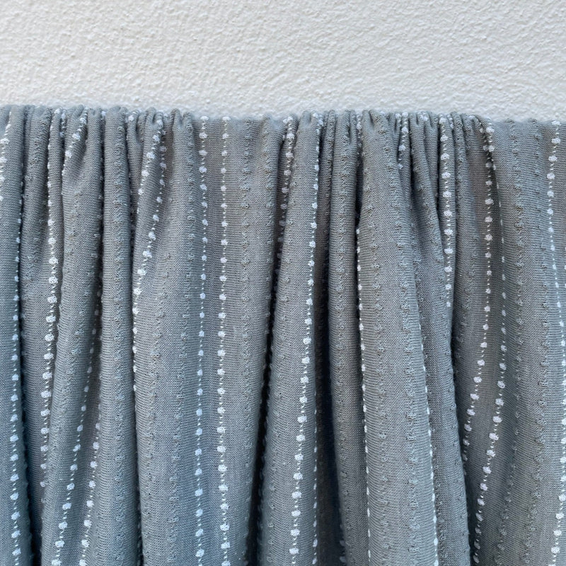 NYC Designer - Stripe Dotted Loose Wool Knit - 1 Yard