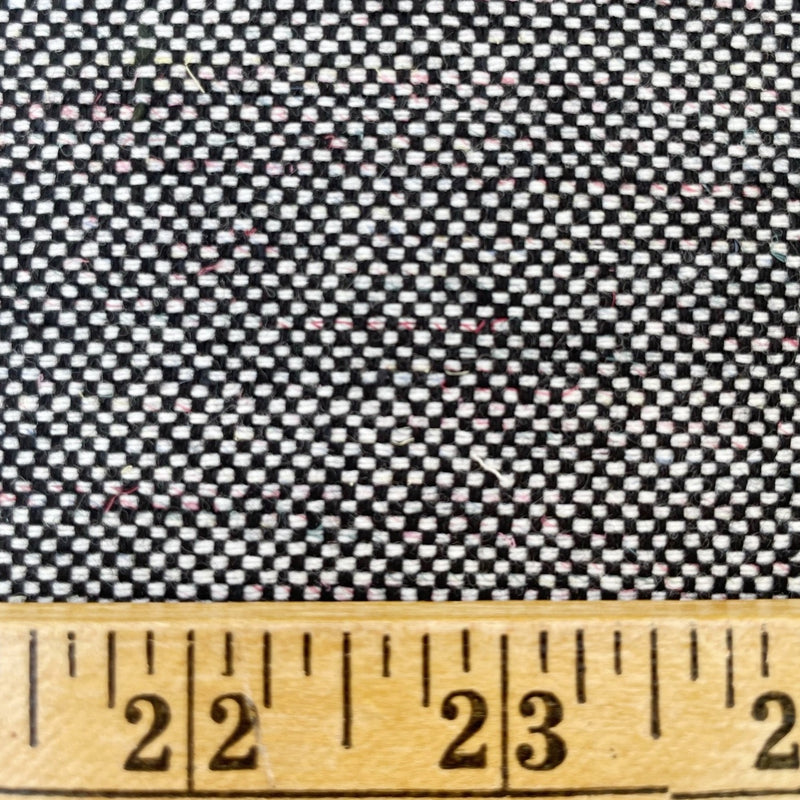 NYC Desinger - Black/White Tiny Checker Tweed - 1 Yard