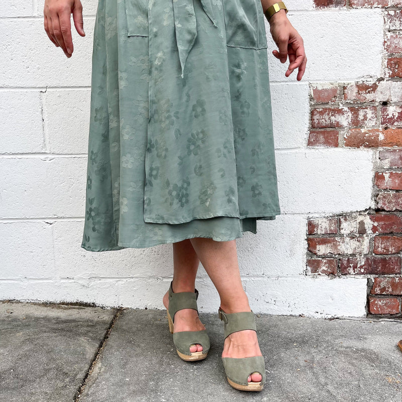 Hatch - Sage Daisy Jacquard - Remnant
