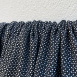 NYC Designer - Bonded Black/White Dash Pique Knit - 1 Yard