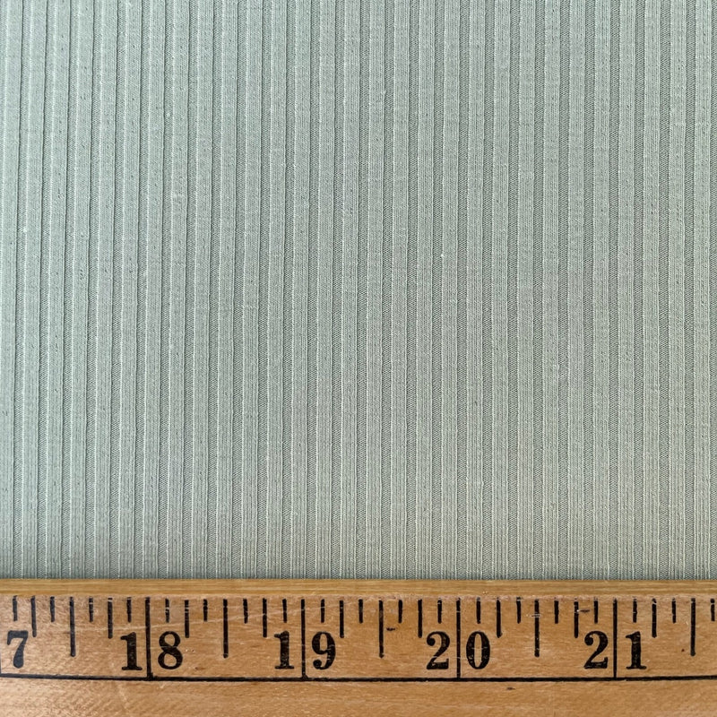 NYC Designer - Pistacchio Weighted Wide Rib Knit - Remnant