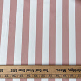 Monse - Pink/White Crepe Back Sateen Twill Stripe -1/2 Yard