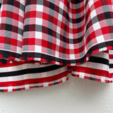 Monse - Gingham/Stripe Double-Faced Crepe Back Satin - 1/2 Yard