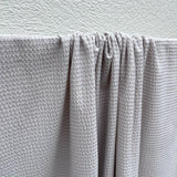 Deveaux NYC - Striped Knit Seersucker Ecru/White - 1/2 Yard