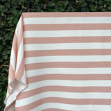 Monse - Pink/White Crepe Back Sateen Twill Stripe -1/2 Yard