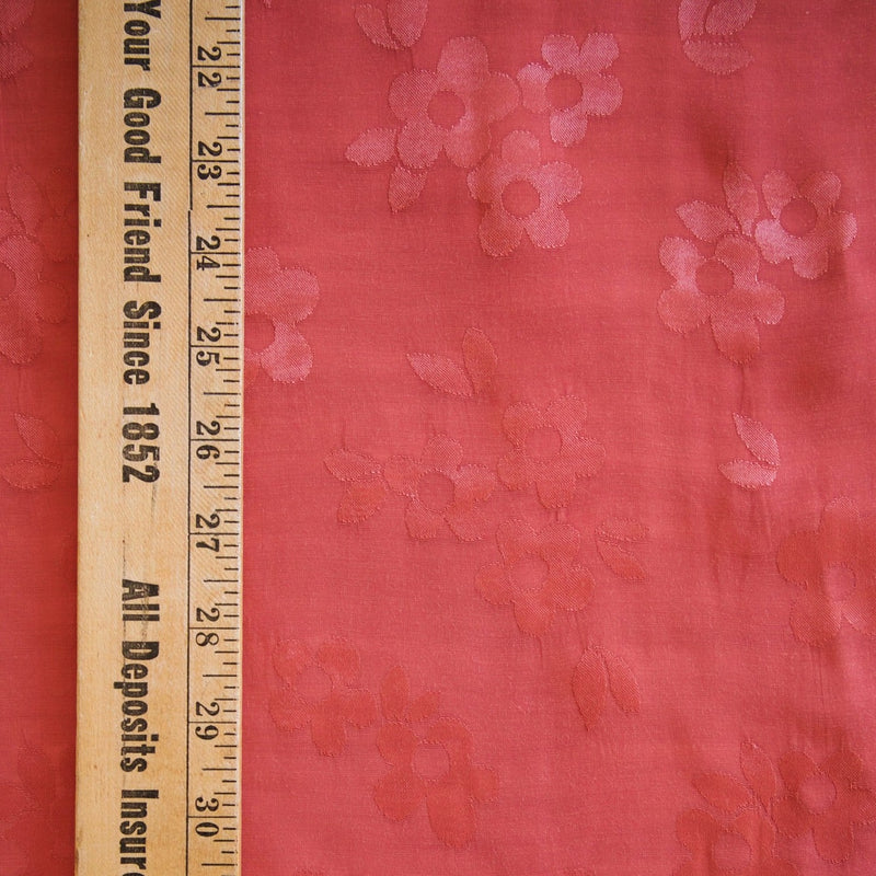Hatch - Dusty Pink Rose Daisy Jacquard - 1/2 Yard