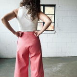 Sally Lapointe - Flamingo Sateen Cotton Chino - Remnant