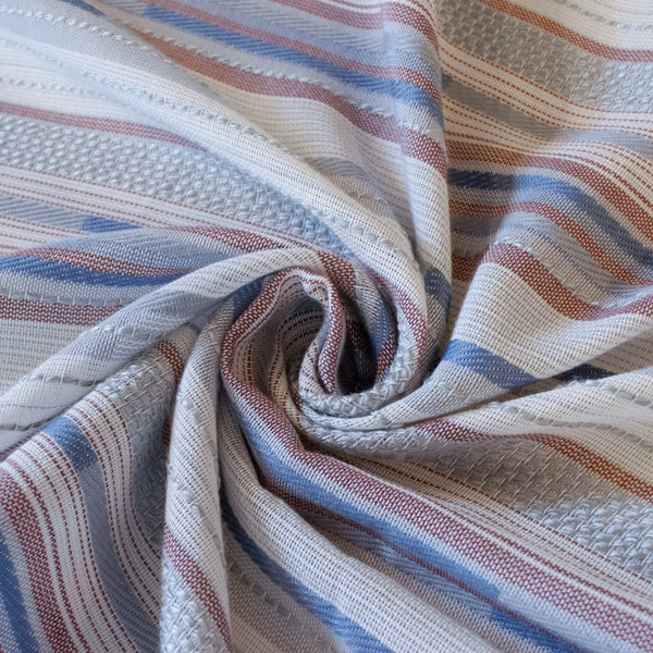 Sporadic Thread Striped Woven (Linen-look)- 1/2 yard - Measure: a fabric parlor