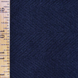 Nili Lotan - Navy Herringbone Wool Coating - Remnant