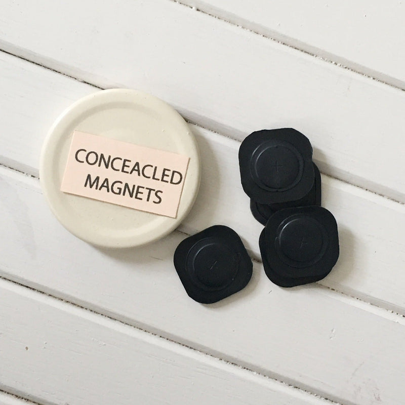 Concealed Magnets-Black - 1 pair