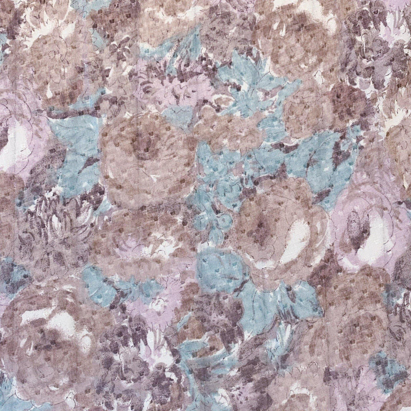 Painterly Floral Swiss Dot Cotton - 1/2 Yard - Measure: a fabric parlor