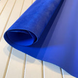 Matte Glazed Firm Temper Cobalt Cowhide - 1 SQFT - Measure: a fabric parlor