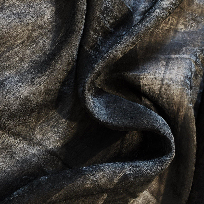 Black Linen Silk Scrim - 1/2 Yard - Measure: a fabric parlor
