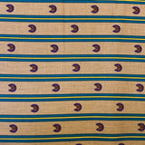 Striped Horseshoe Sateen Faced Cotton Twill - 1/2 Yard - Measure: a fabric parlor