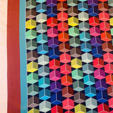 Satin Twill Cubic Print - 1/2 Yard - Measure: a fabric parlor