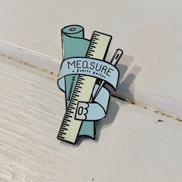 Enamel Pins - Ruler Pin - 1 Pin - Measure: a fabric parlor