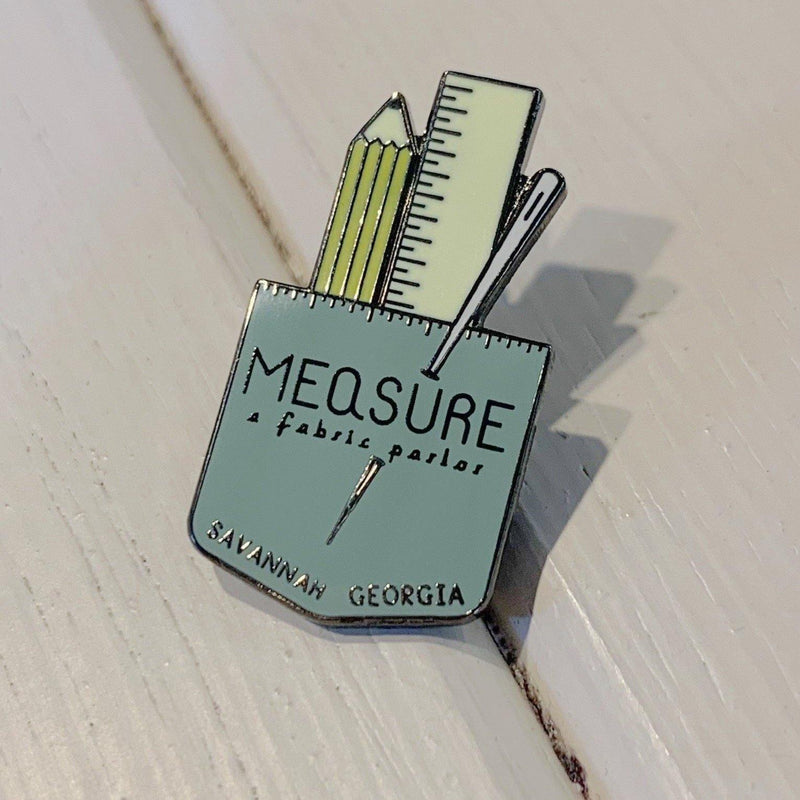 Enamel Pins - Pocket Pin - 1 Pin - Measure: a fabric parlor
