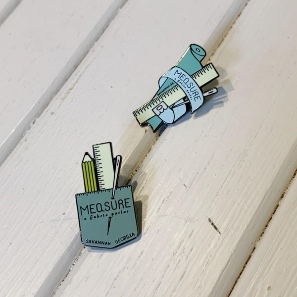 Enamel Pins - Ruler Pin - 1 Pin - Measure: a fabric parlor