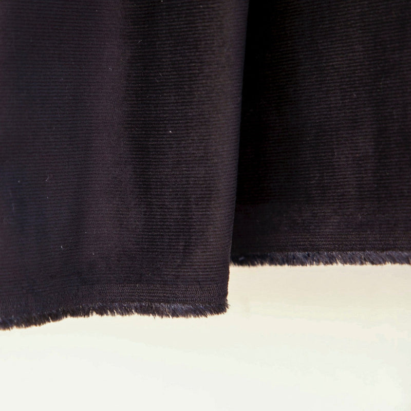 Hatch - Micro-Wale Black Corduroy - 1/2 Yard