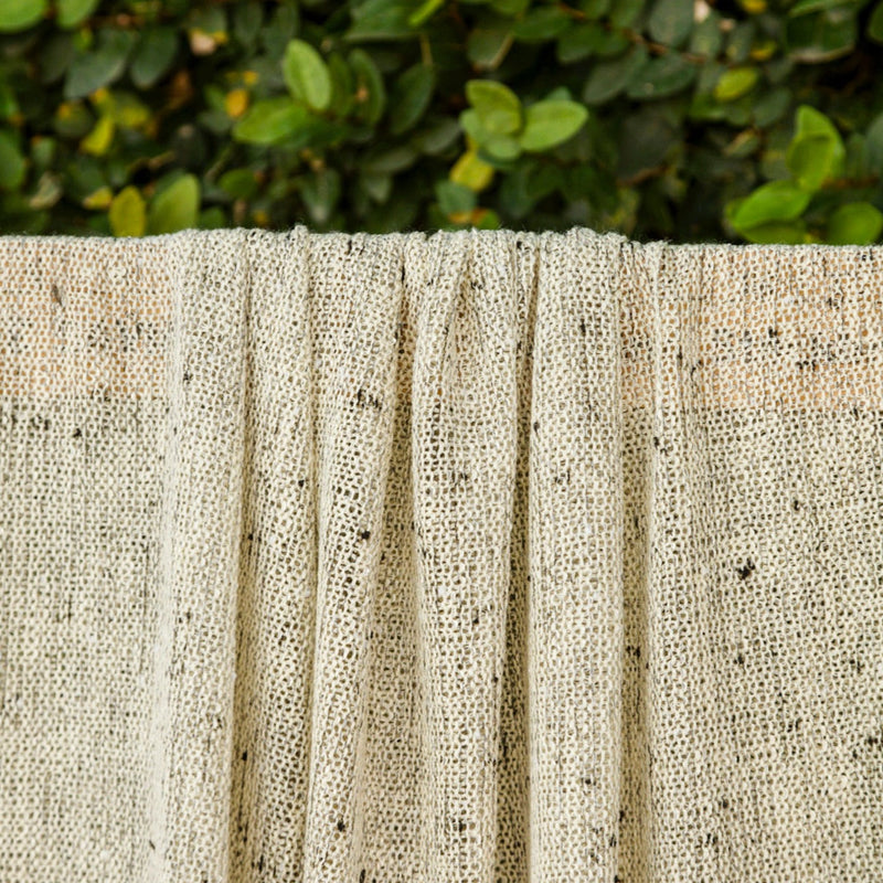 Off White/Black Speckled Sweater Knit - 1/2 Yard