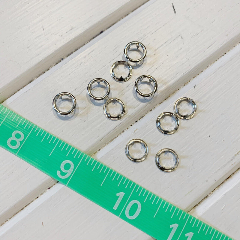 Pronged Grommet - 5/16" - Nickel - 10 pcs - Measure: a fabric parlor