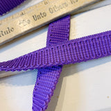 Ribbed Folded Elastic - 1.5" - Electric Purple - 1 yard - Measure: a fabric parlor