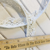 Ruffle Edge Lace - 2" - Cream - 1 Yard - Measure: a fabric parlor