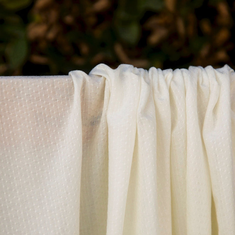 Deveaux - White Dobby Jacquard - 1/2 Yard