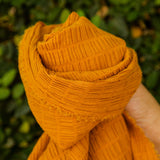 La Ligne - Smock Stretched Mustard Striped - 1/2 Yard