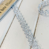 Metallic Gimp without Backing - 1/2" - Silver - 1 yard - Measure: a fabric parlor