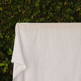 La Ligne - White Thread Striped Sateen Silk/Cotton - 1/2 Yard