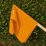 La Ligne - Smock Stretched Mustard Striped - 1/2 Yard