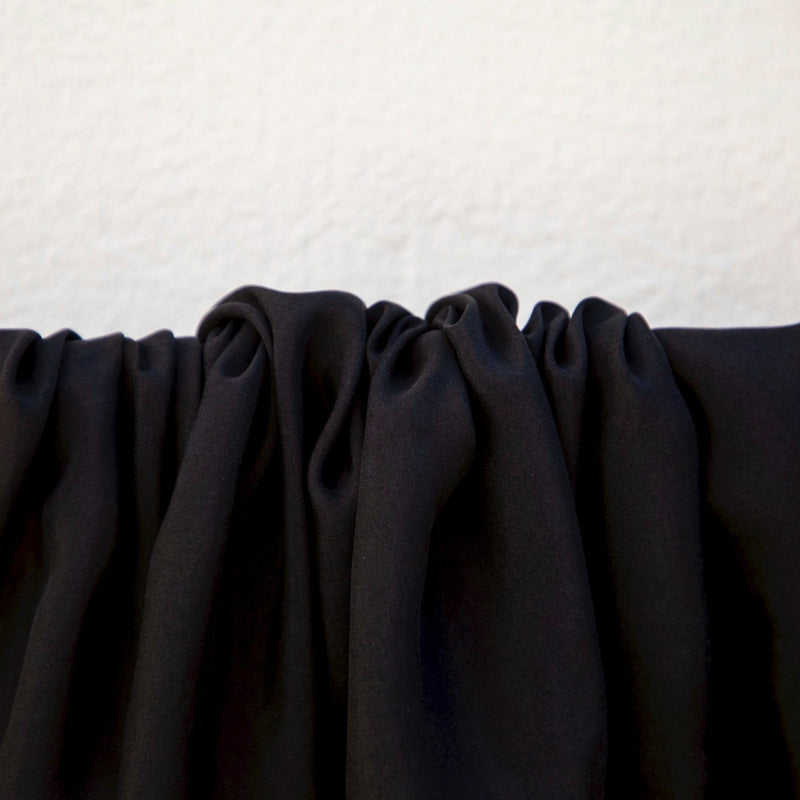 NYC Designer - Black Silk Lining - 1/2 Yard