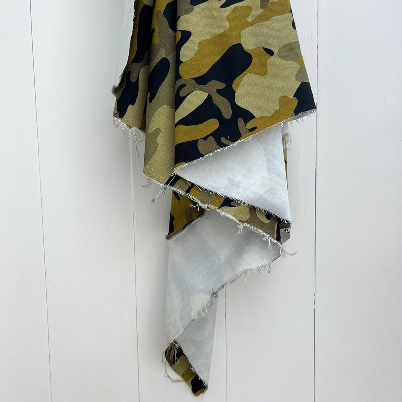 Norma Kamali - Mustard/Black Denim Camo - Remnants