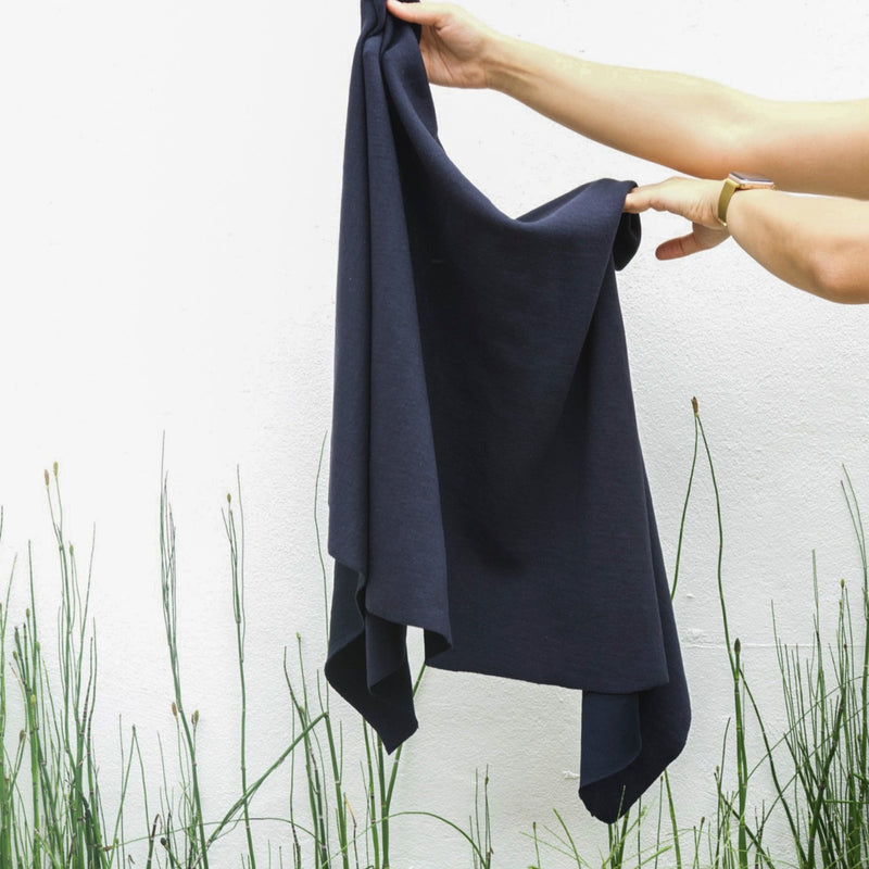 Rag & Bone - Navy Wool Double Knit - 1/2 Yard