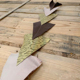 Leather Triangle Garland - 1 piece - Measure: a fabric parlor