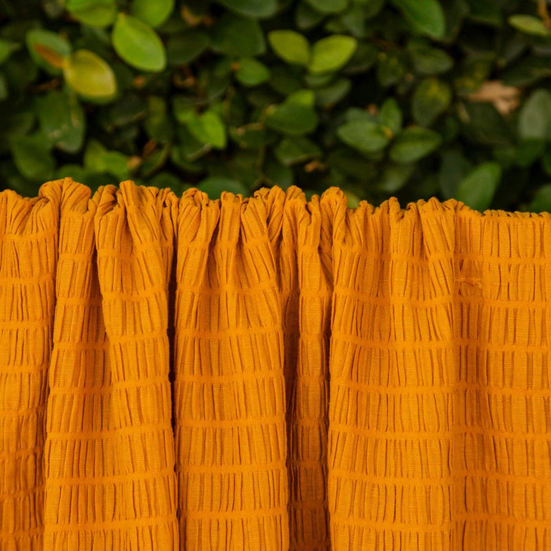 La Ligne - Smock Stretched Mustard Striped - 1/2 Yard