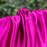 Silky Smooth Cranberry Satin Lining - Remnant