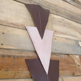 Leather Triangle Garland - 1 piece - Measure: a fabric parlor