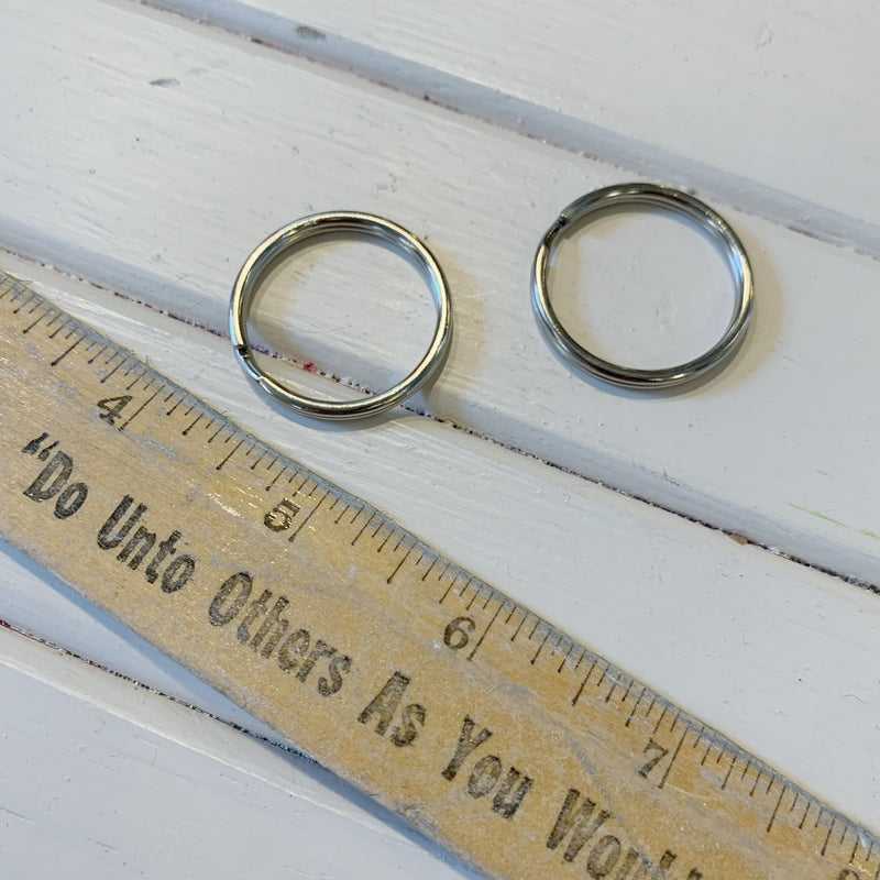 Split Key Ring - 1" - Nickel - 1 Key Ring