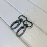 Round Latch - 18mm - Gunmetal - 2 Latches - Measure: a fabric parlor