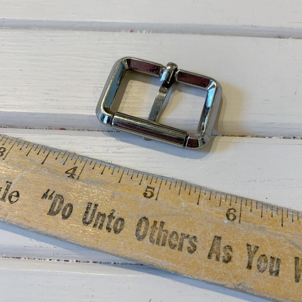 Beveled Roller Bar Buckle - 1.25" - Nickel - 1 Buckle - Measure: a fabric parlor